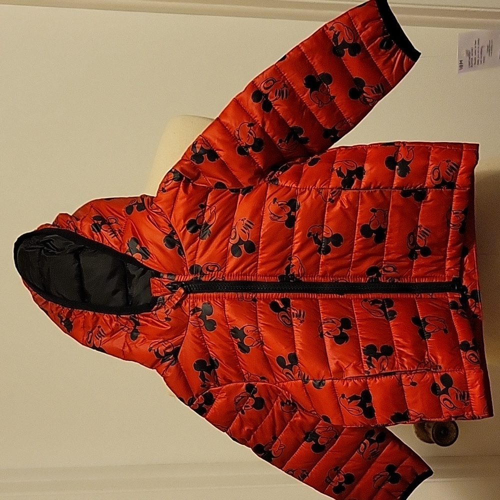 NWT: Disney's Mickey Mouse Lightweight Puffer Jacket by Jumping Beans